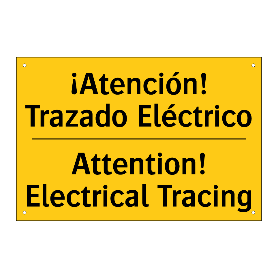 ¡Atención! Trazado Eléctrico - Attention! Electrical Tracing