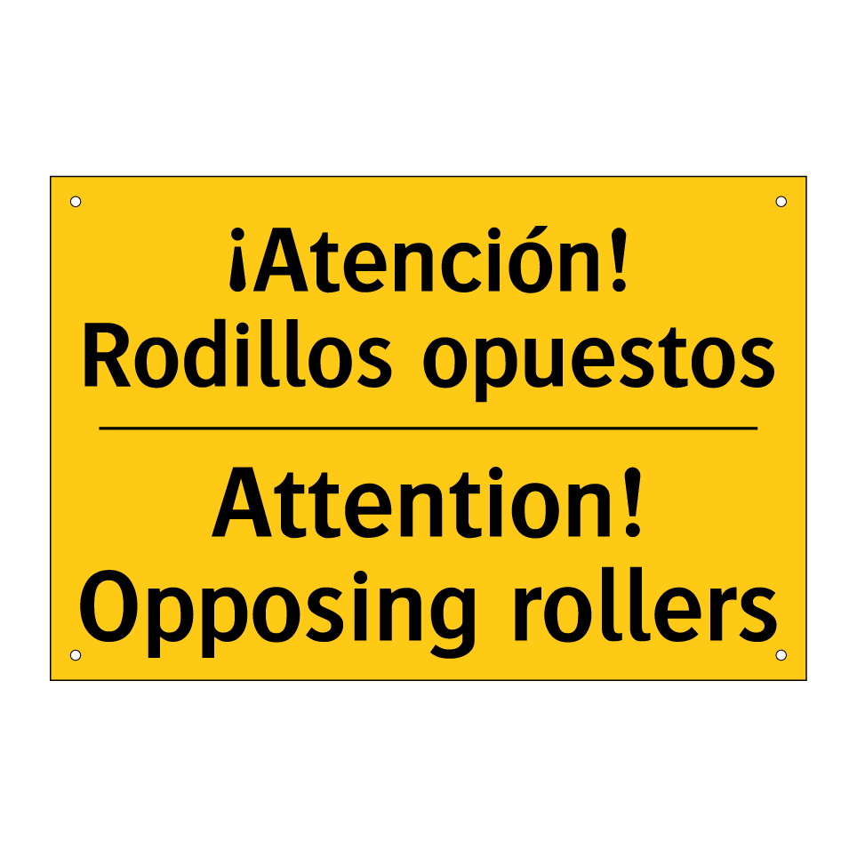 ¡Atención! Rodillos opuestos - Attention! Opposing rollers