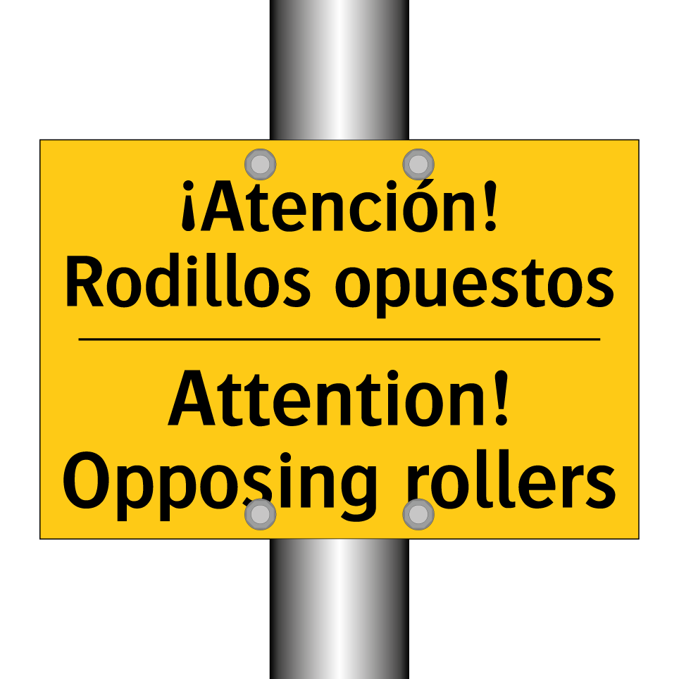 ¡Atención! Rodillos opuestos - Attention! Opposing rollers