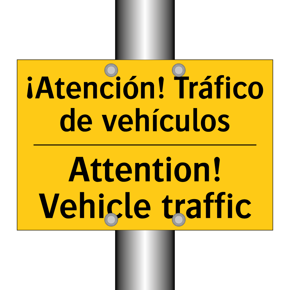 ¡Atención! Tráfico de vehículos - Attention! Vehicle traffic