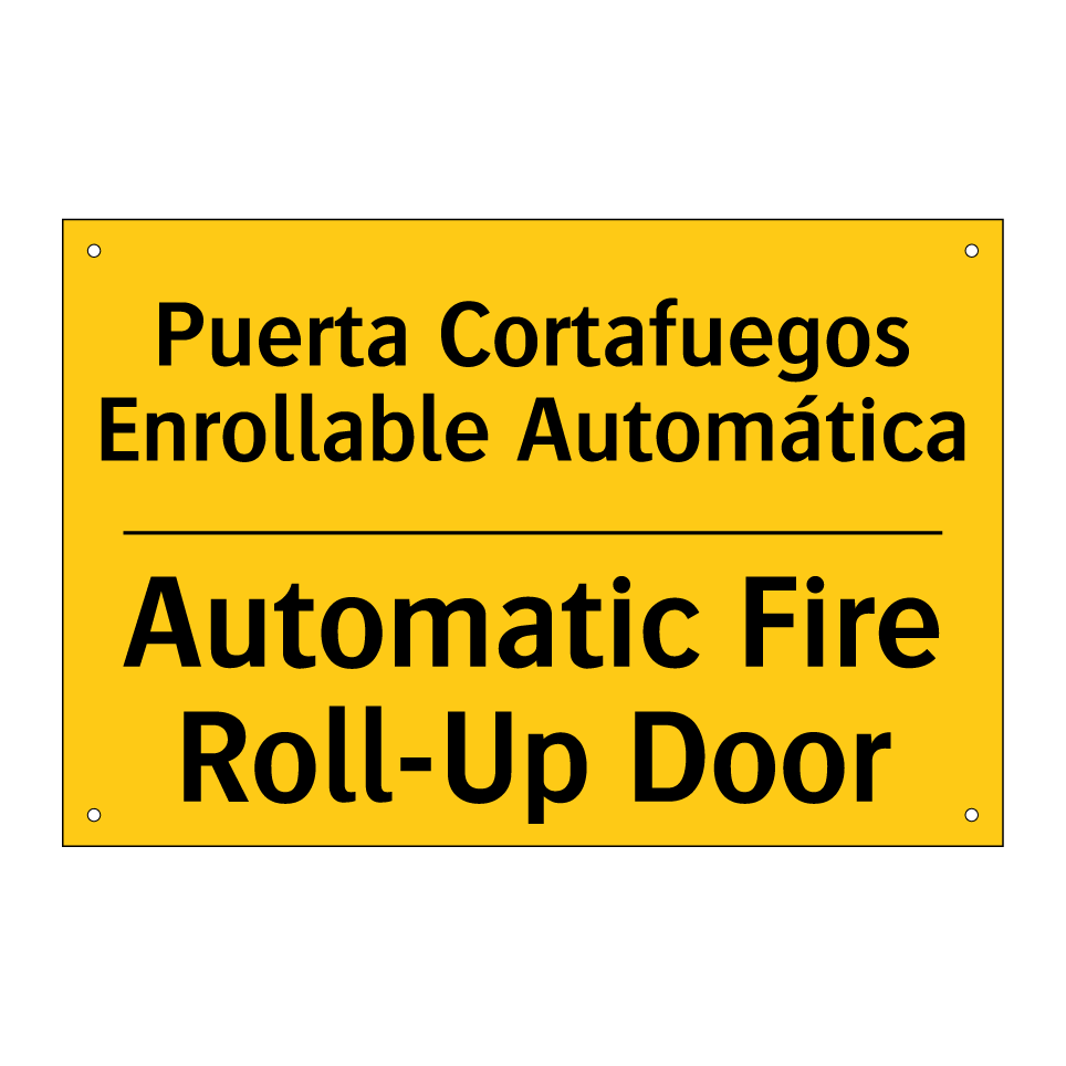 Puerta Cortafuegos Enrollable Automática - Automatic Fire Roll-Up Door
