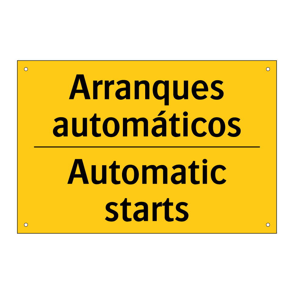 Arranques automáticos - Automatic starts
