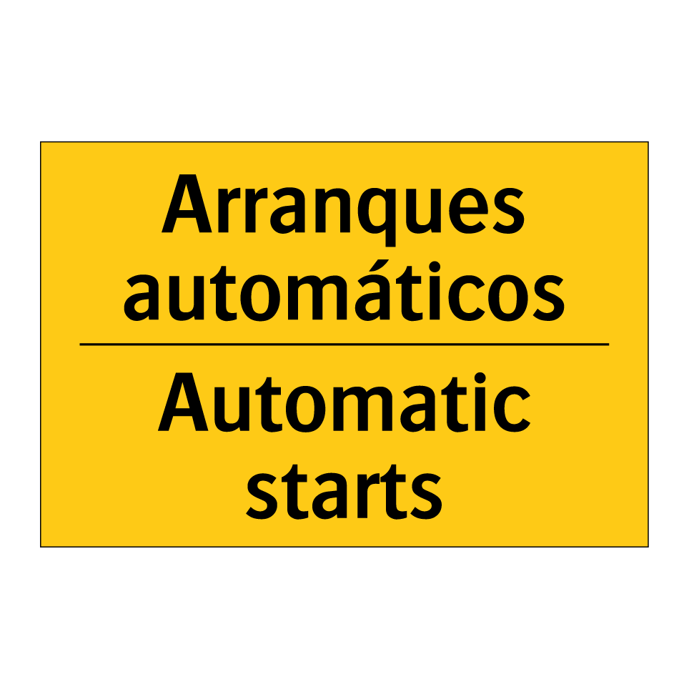 Arranques automáticos - Automatic starts