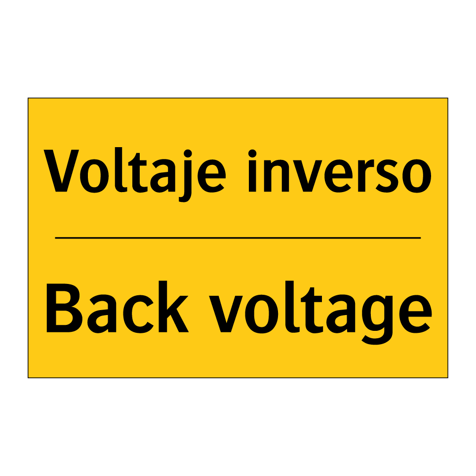 Voltaje inverso - Back voltage