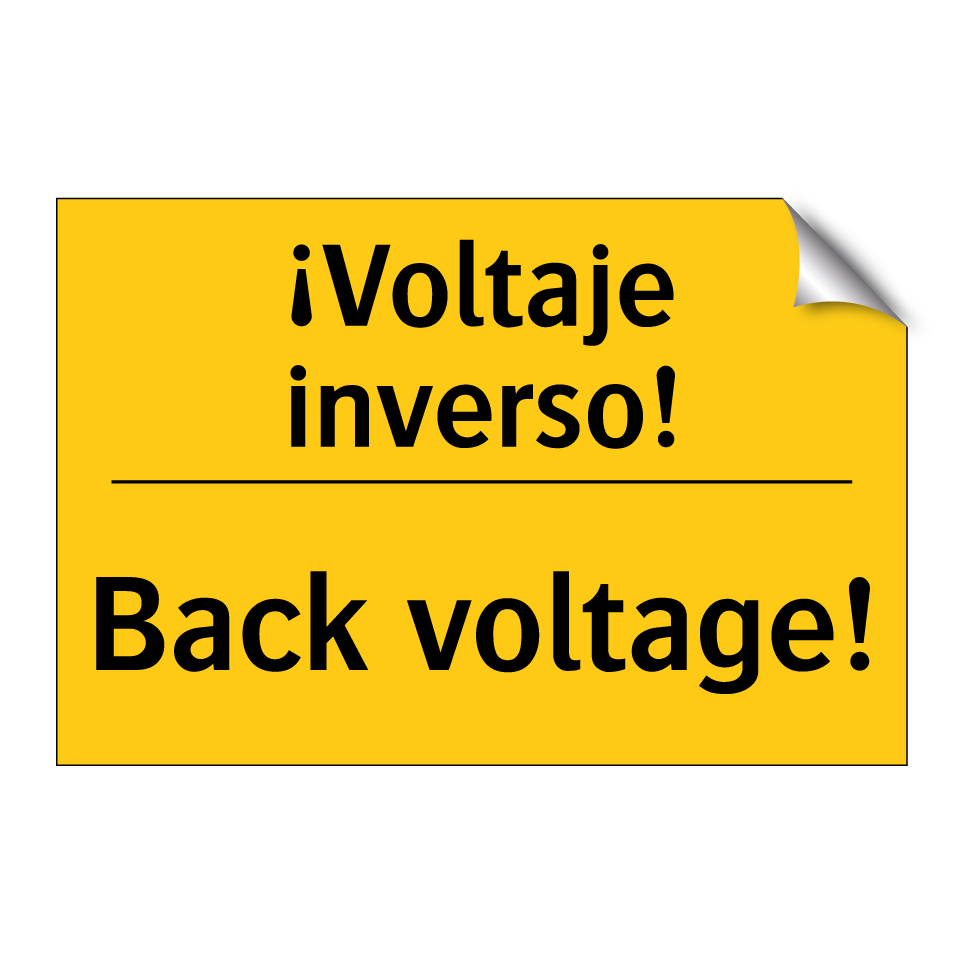 ¡Voltaje inverso! - Back voltage!