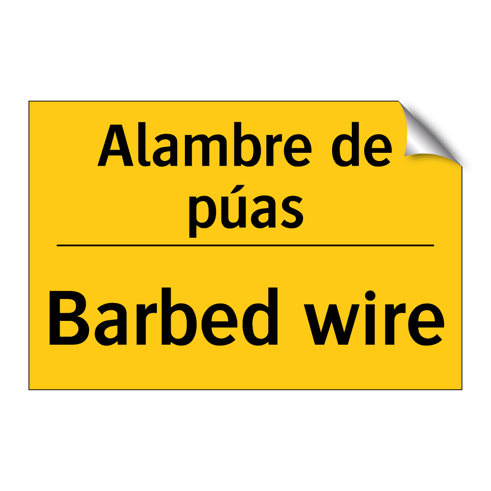 Alambre de púas - Barbed wire