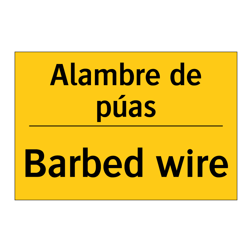 Alambre de púas - Barbed wire