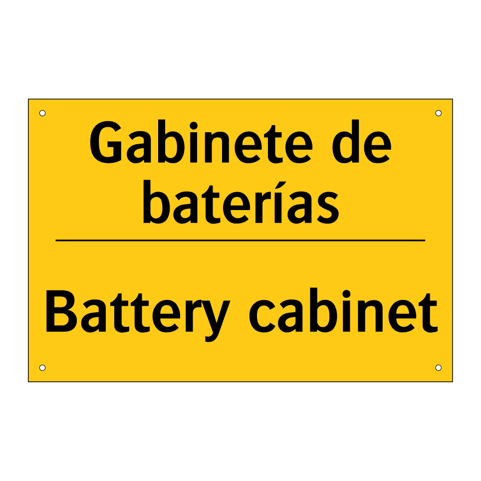 Gabinete de baterías - Battery cabinet