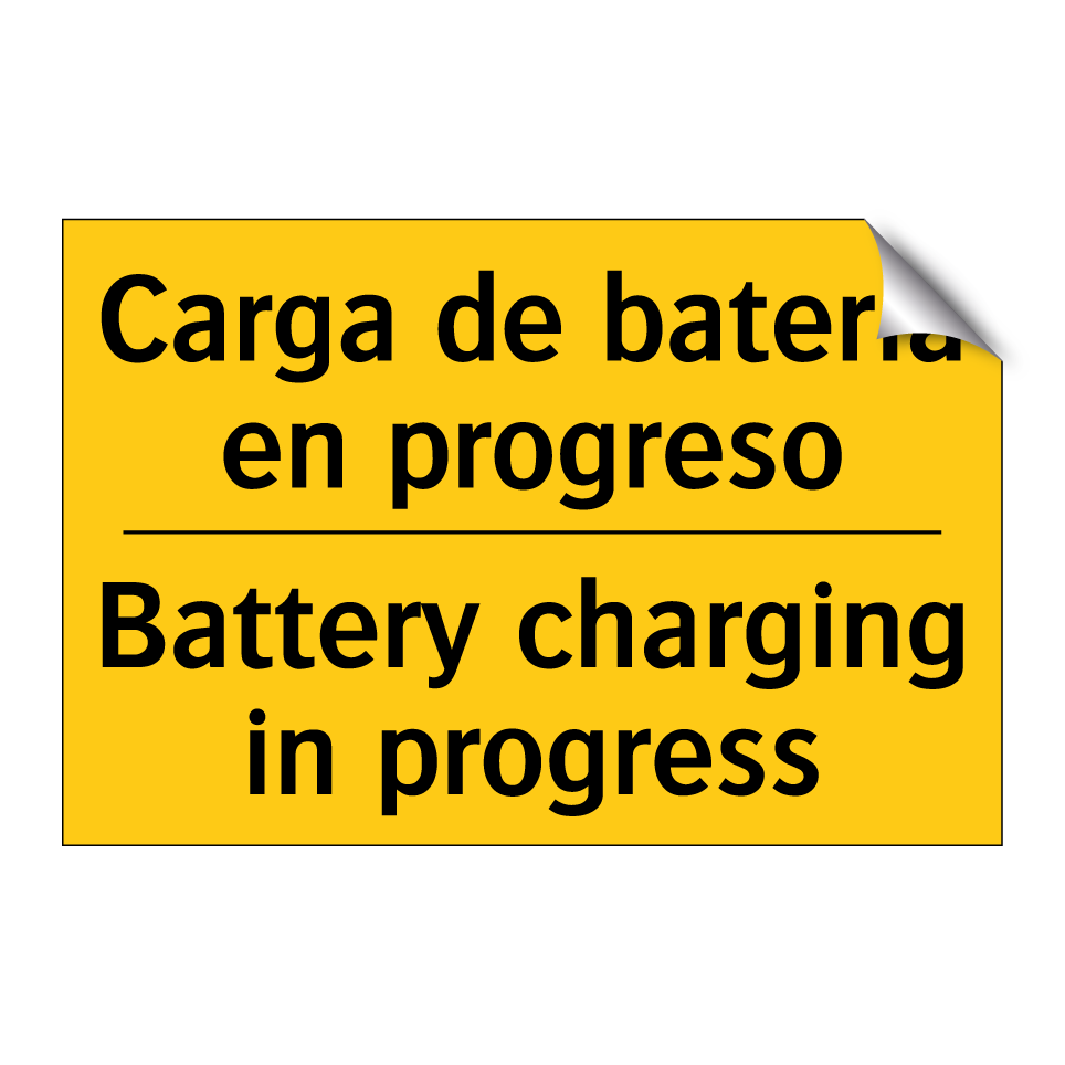 Carga de batería en progreso - Battery charging in progress