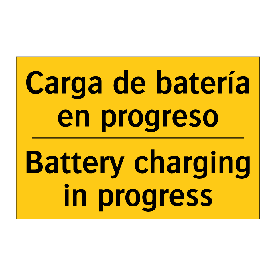 Carga de batería en progreso - Battery charging in progress