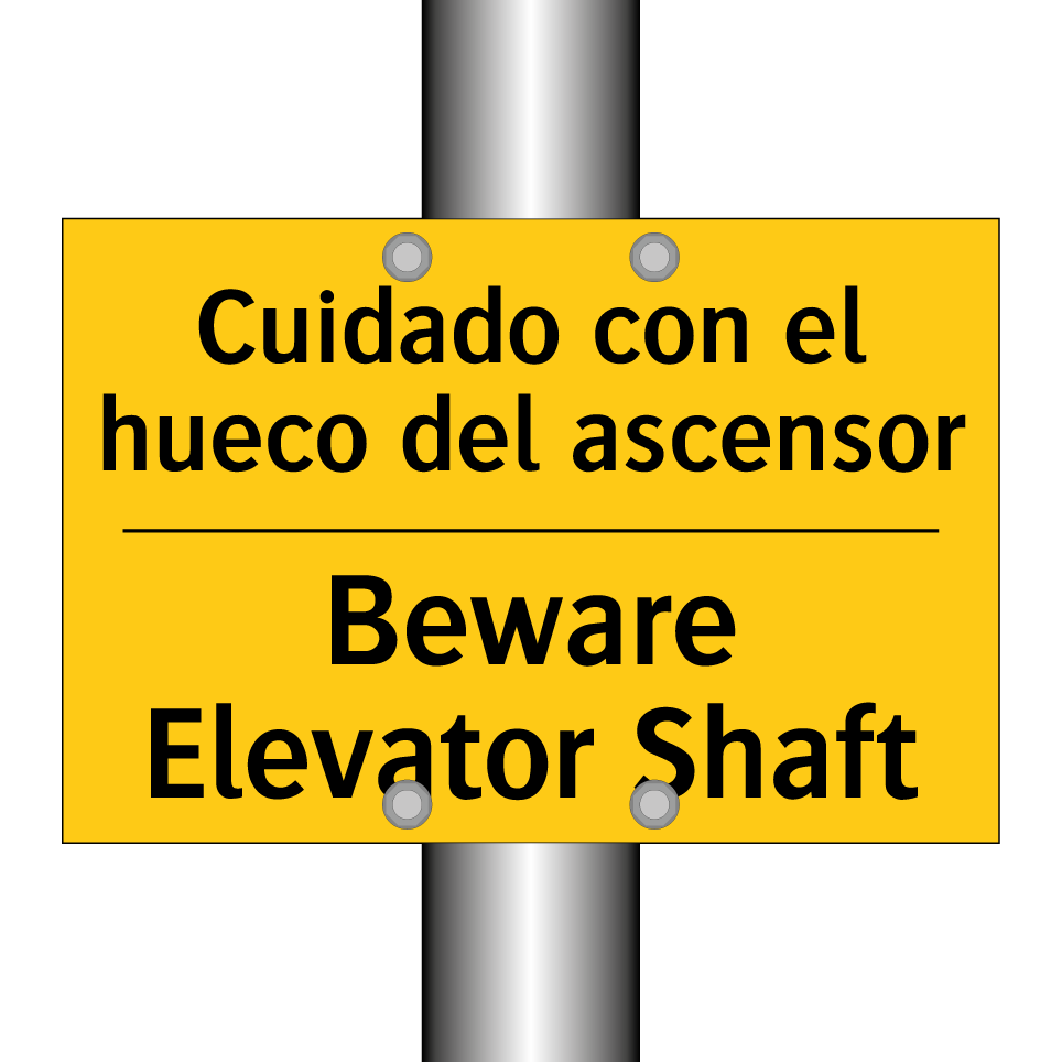 Cuidado con el hueco del ascensor - Beware Elevator Shaft