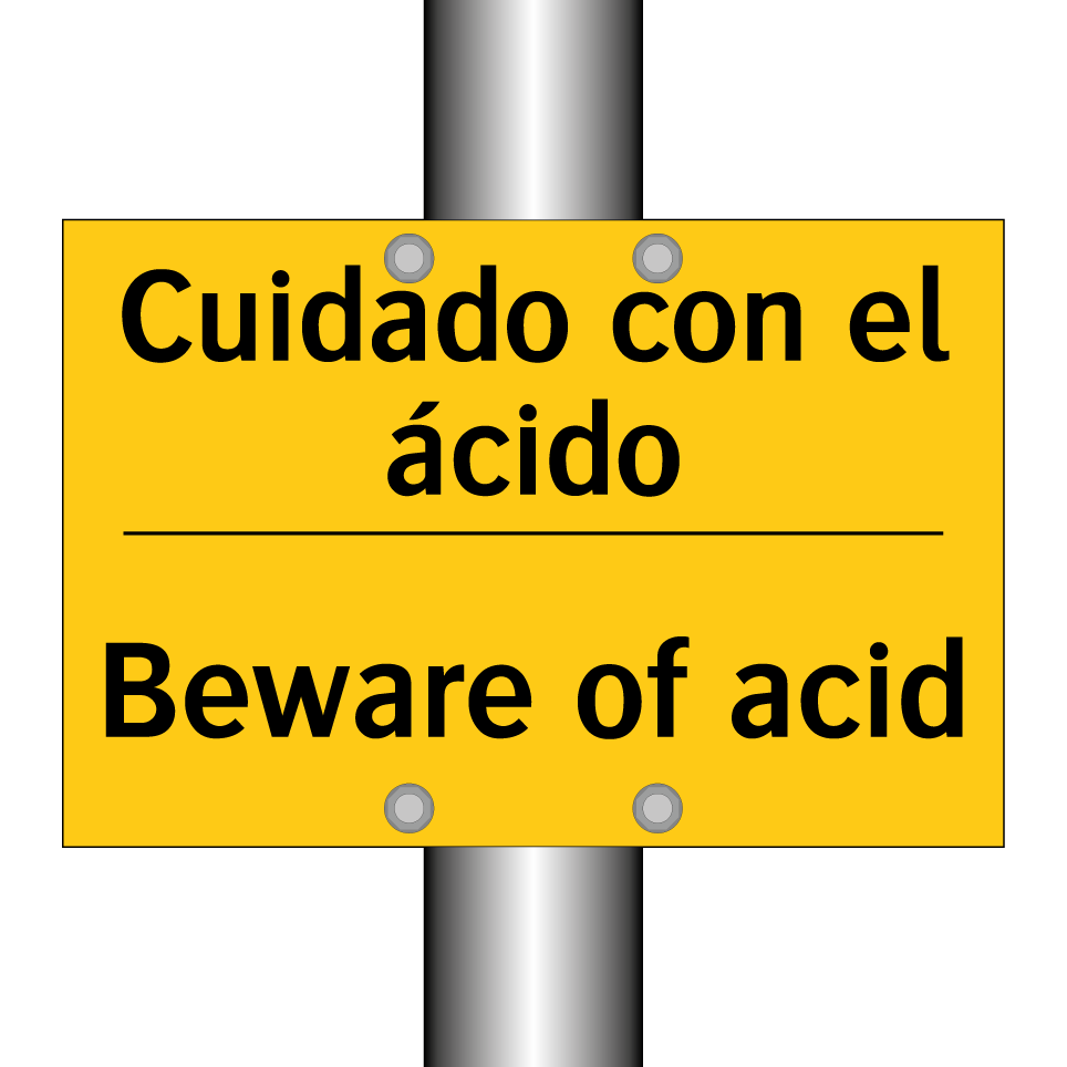 Cuidado con el ácido - Beware of acid
