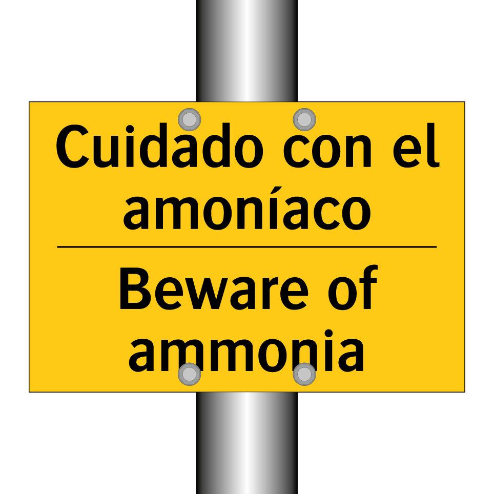 Cuidado con el amoníaco - Beware of ammonia