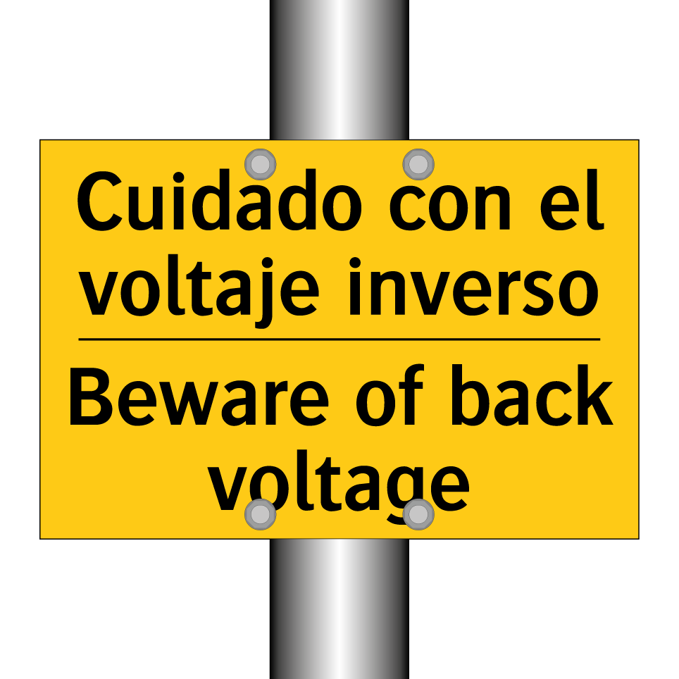 Cuidado con el voltaje inverso - Beware of back voltage