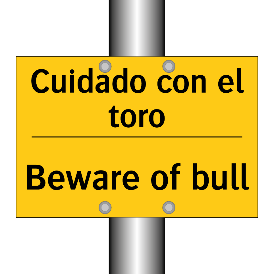 Cuidado con el toro - Beware of bull