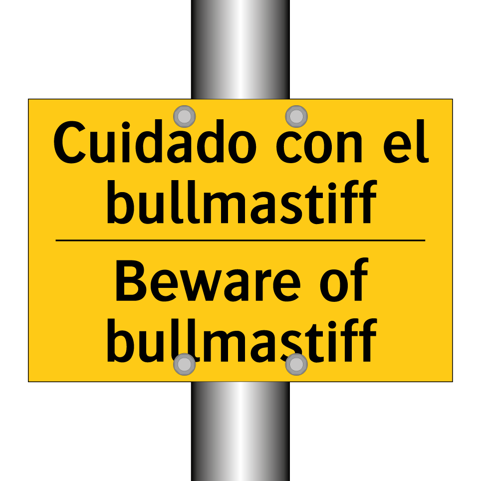Cuidado con el bullmastiff - Beware of bullmastiff