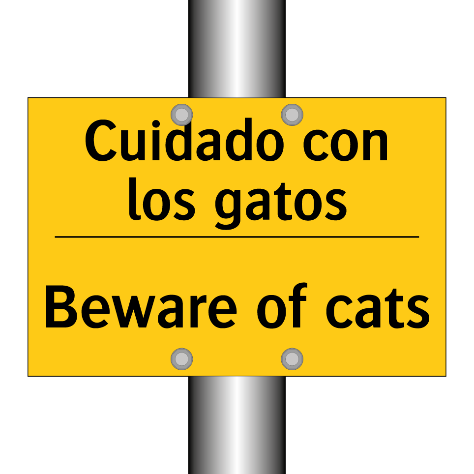 Cuidado con los gatos - Beware of cats
