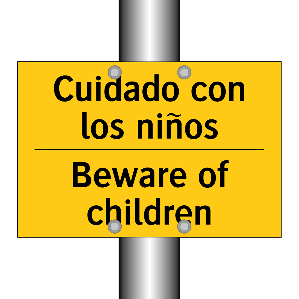 Cuidado con los niños - Beware of children