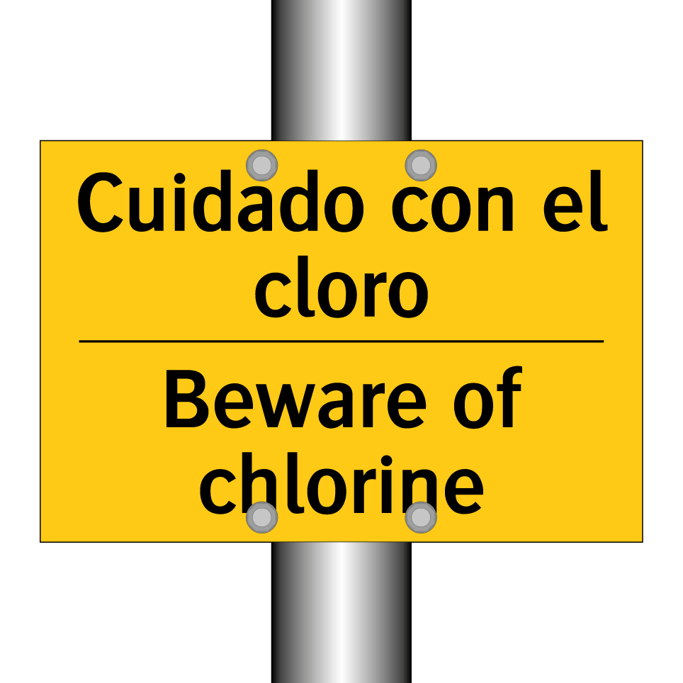 Cuidado con el cloro - Beware of chlorine