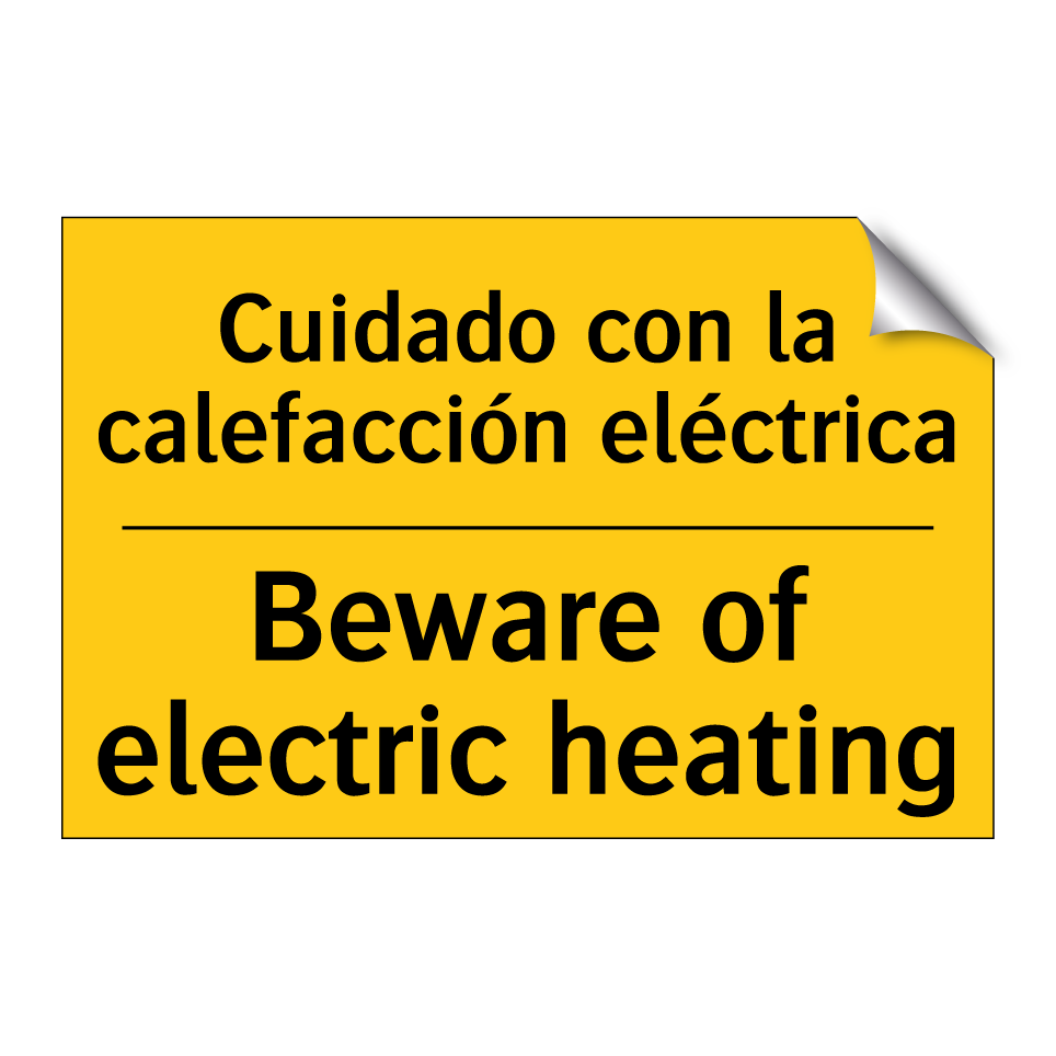 Cuidado con la calefacción eléctrica - Beware of electric heating