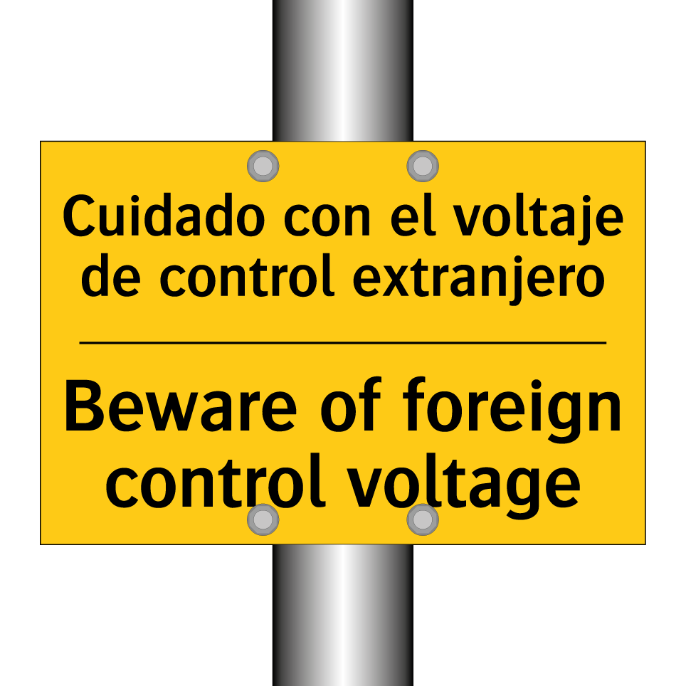 Cuidado con el voltaje de control extranjero - Beware of foreign control voltage