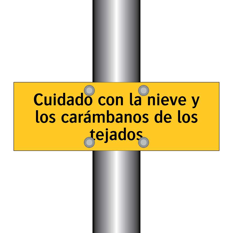 Cuidado con la nieve y los carámbanos de los tejados