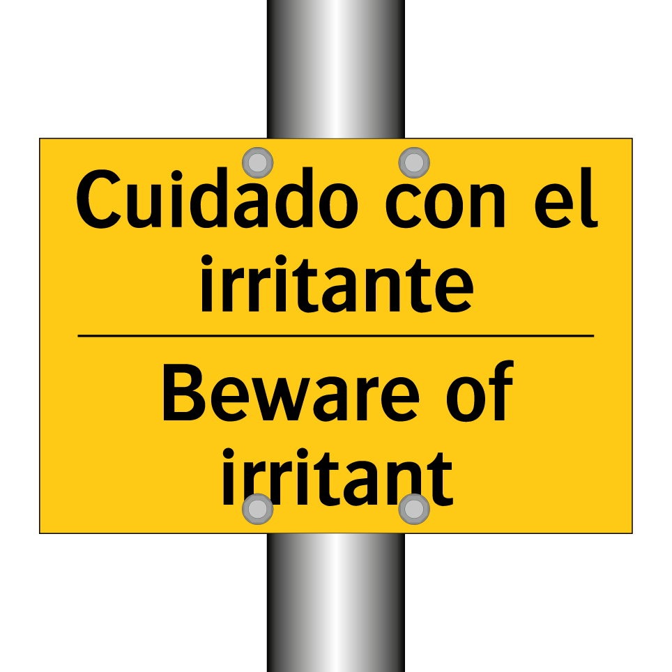 Cuidado con el irritante - Beware of irritant