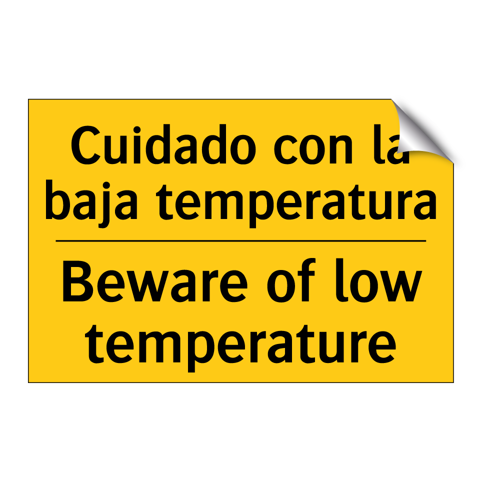 Cuidado con la baja temperatura - Beware of low temperature
