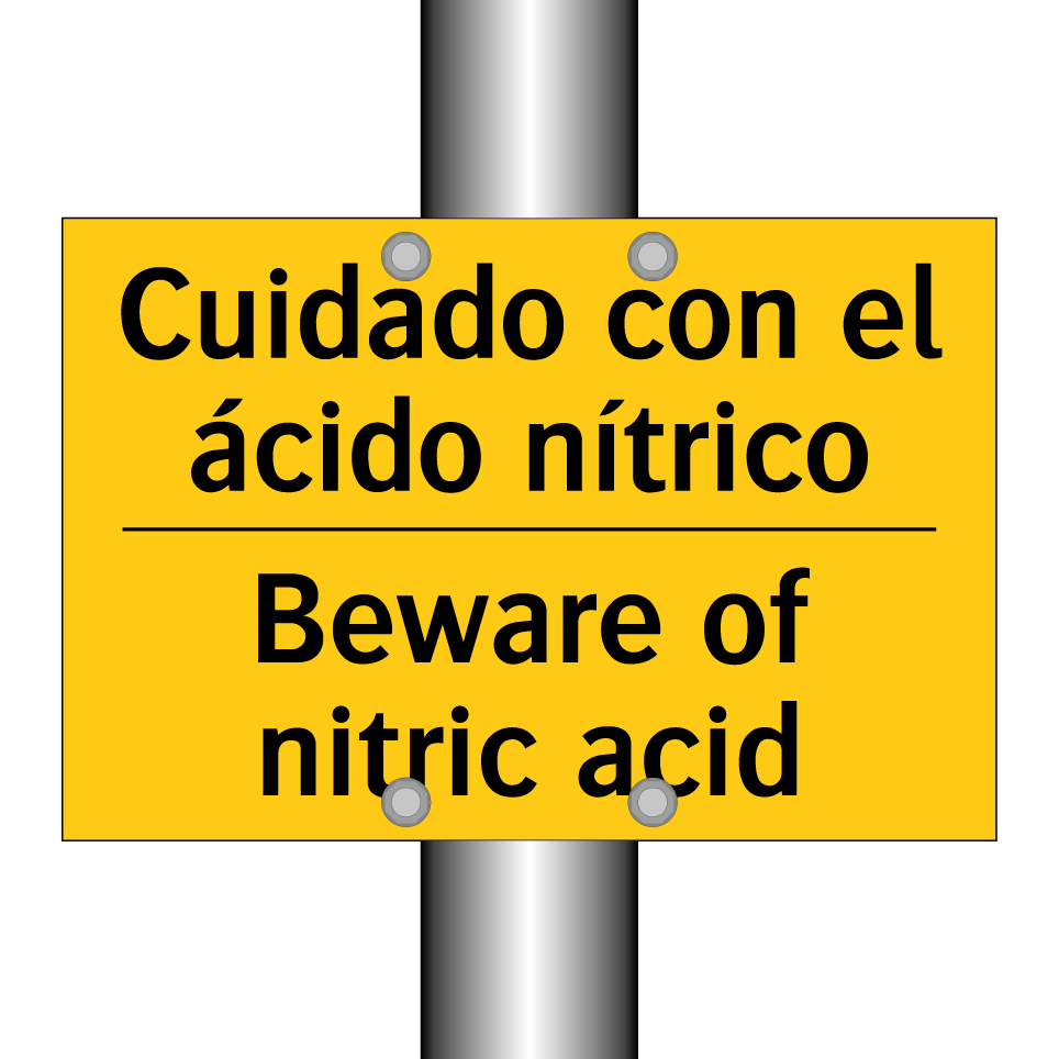 Cuidado con el ácido nítrico - Beware of nitric acid