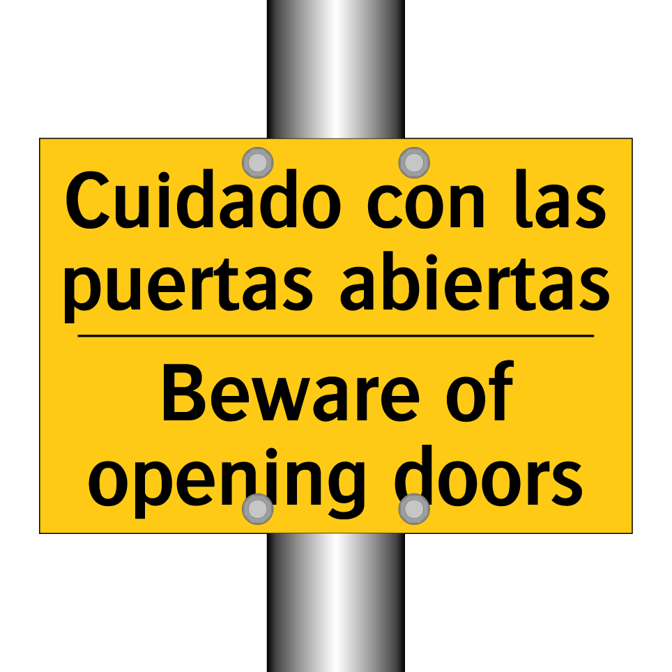 Cuidado con las puertas abiertas - Beware of opening doors