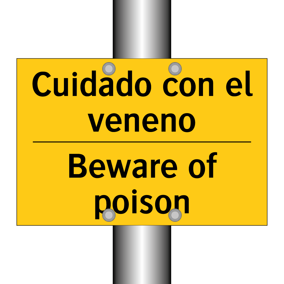 Cuidado con el veneno - Beware of poison