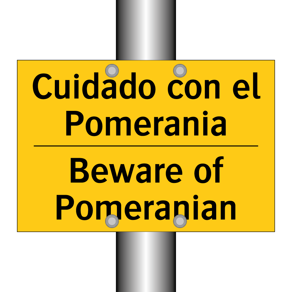 Cuidado con el Pomerania - Beware of Pomeranian