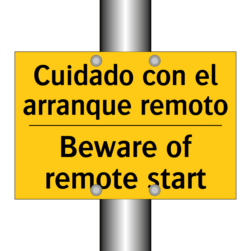 Cuidado con el arranque remoto - Beware of remote start