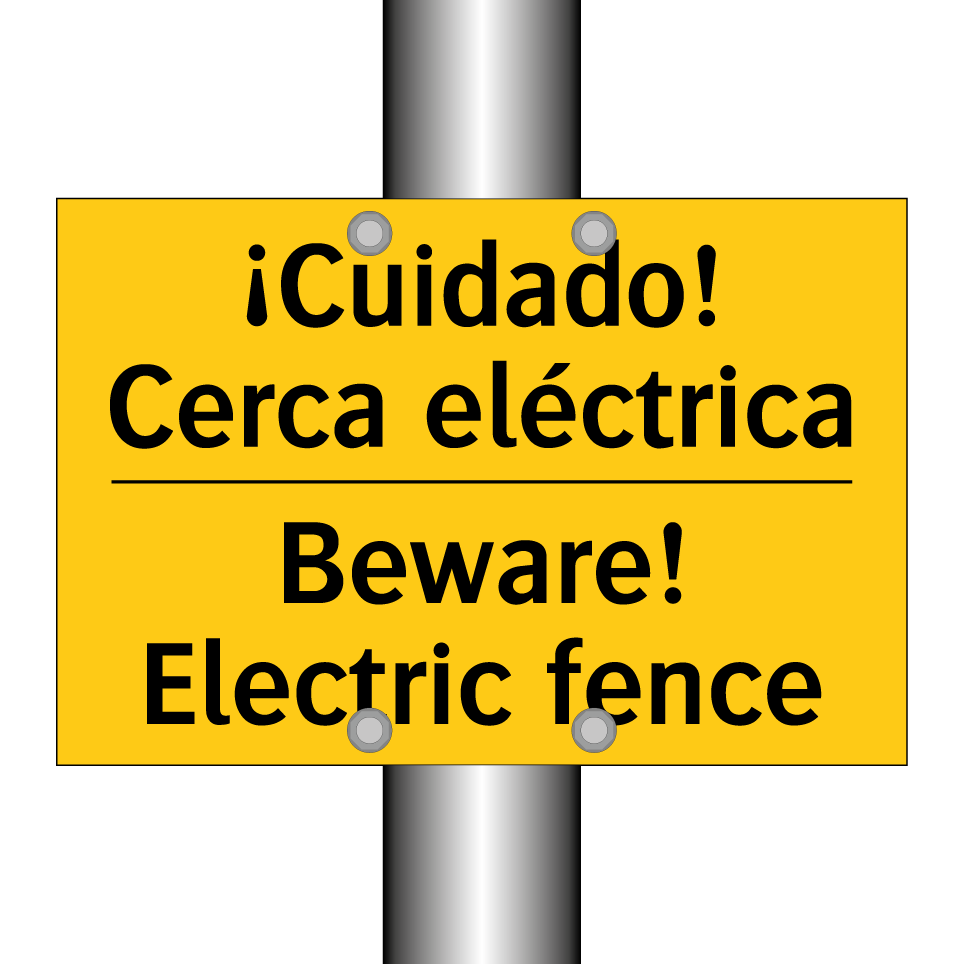 ¡Cuidado! Cerca eléctrica - Beware! Electric fence