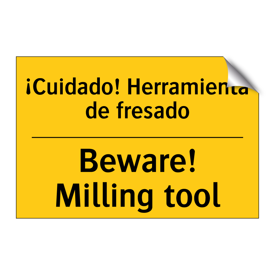 ¡Cuidado! Herramienta de fresado - Beware! Milling tool