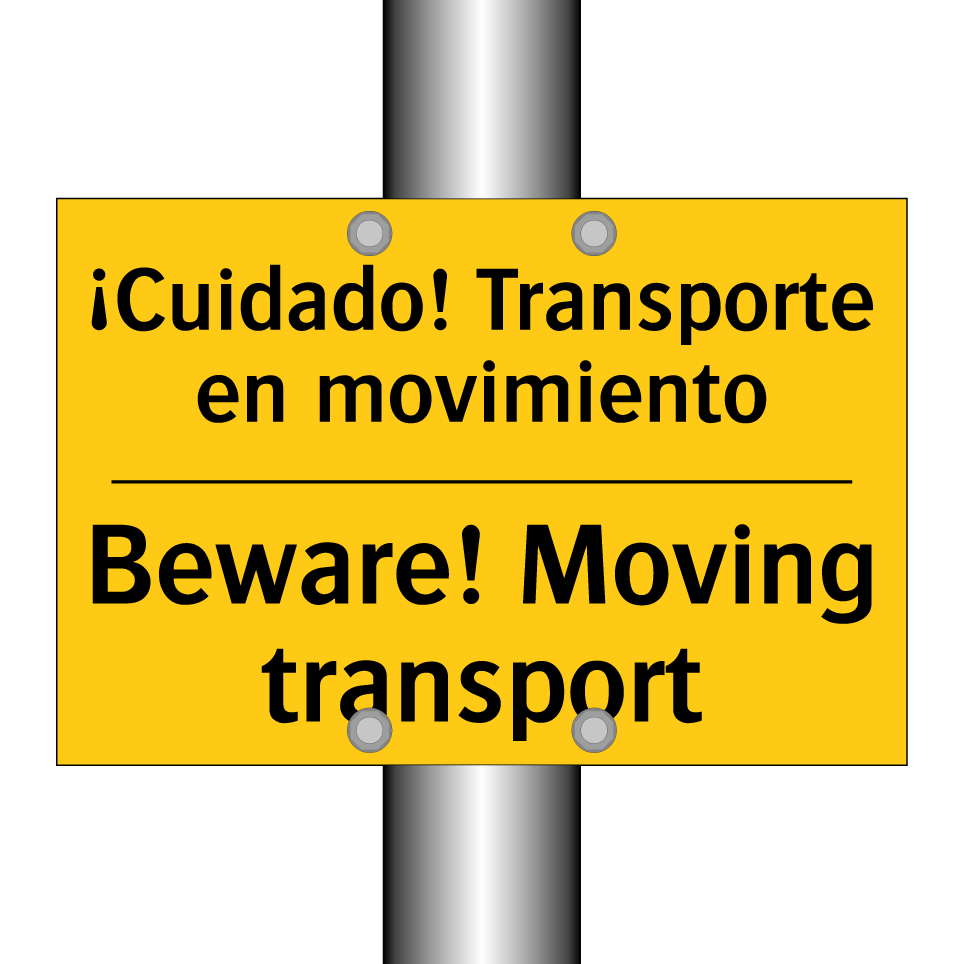 ¡Cuidado! Transporte en movimiento - Beware! Moving transport