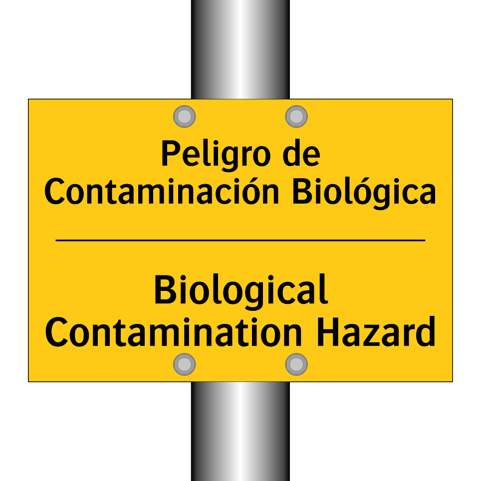 Peligro de Contaminación Biológica - Biological Contamination Hazard