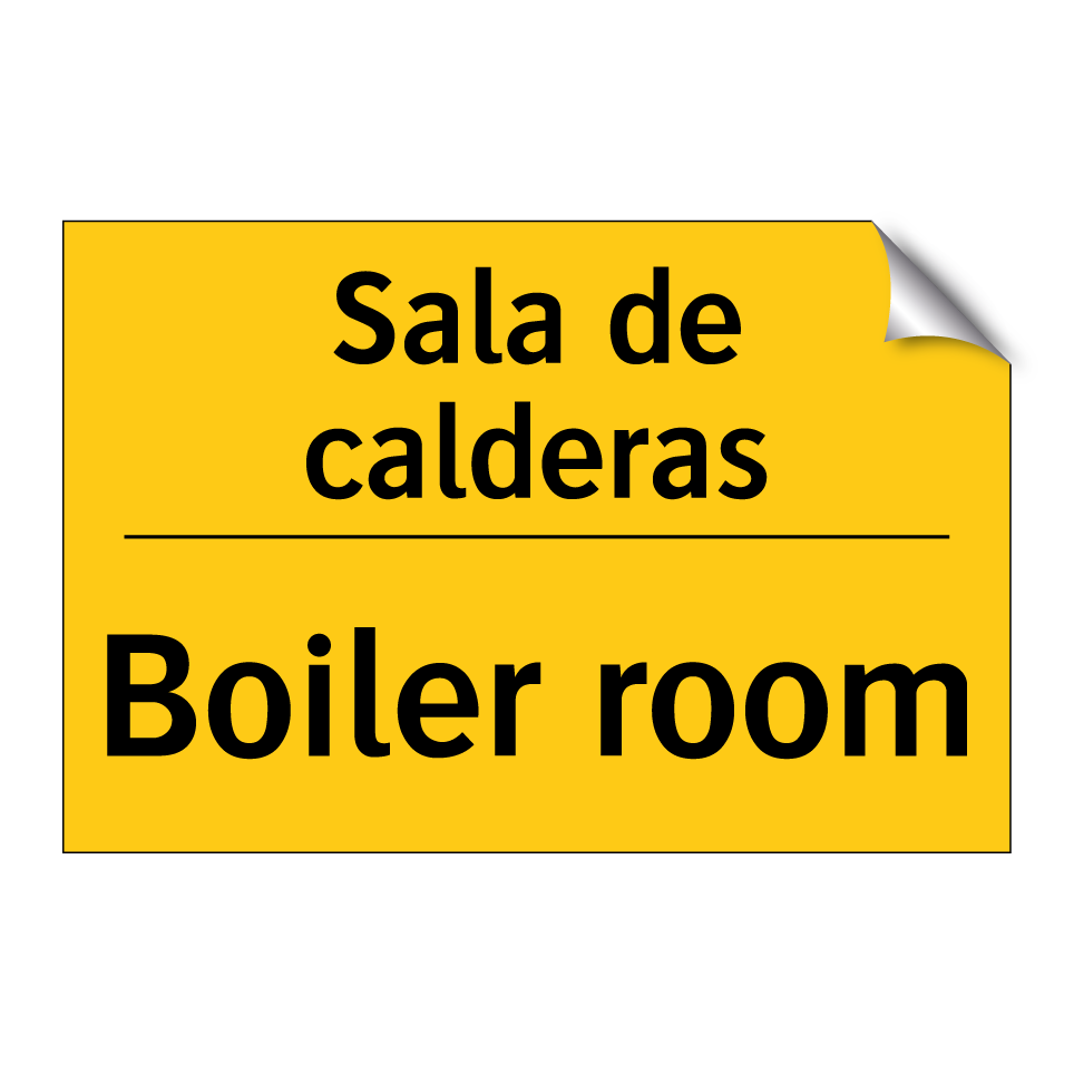 Sala de calderas - Boiler room
