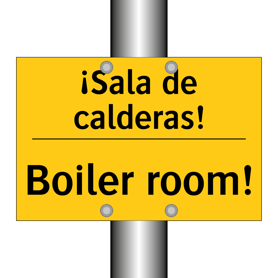 ¡Sala de calderas! - Boiler room!