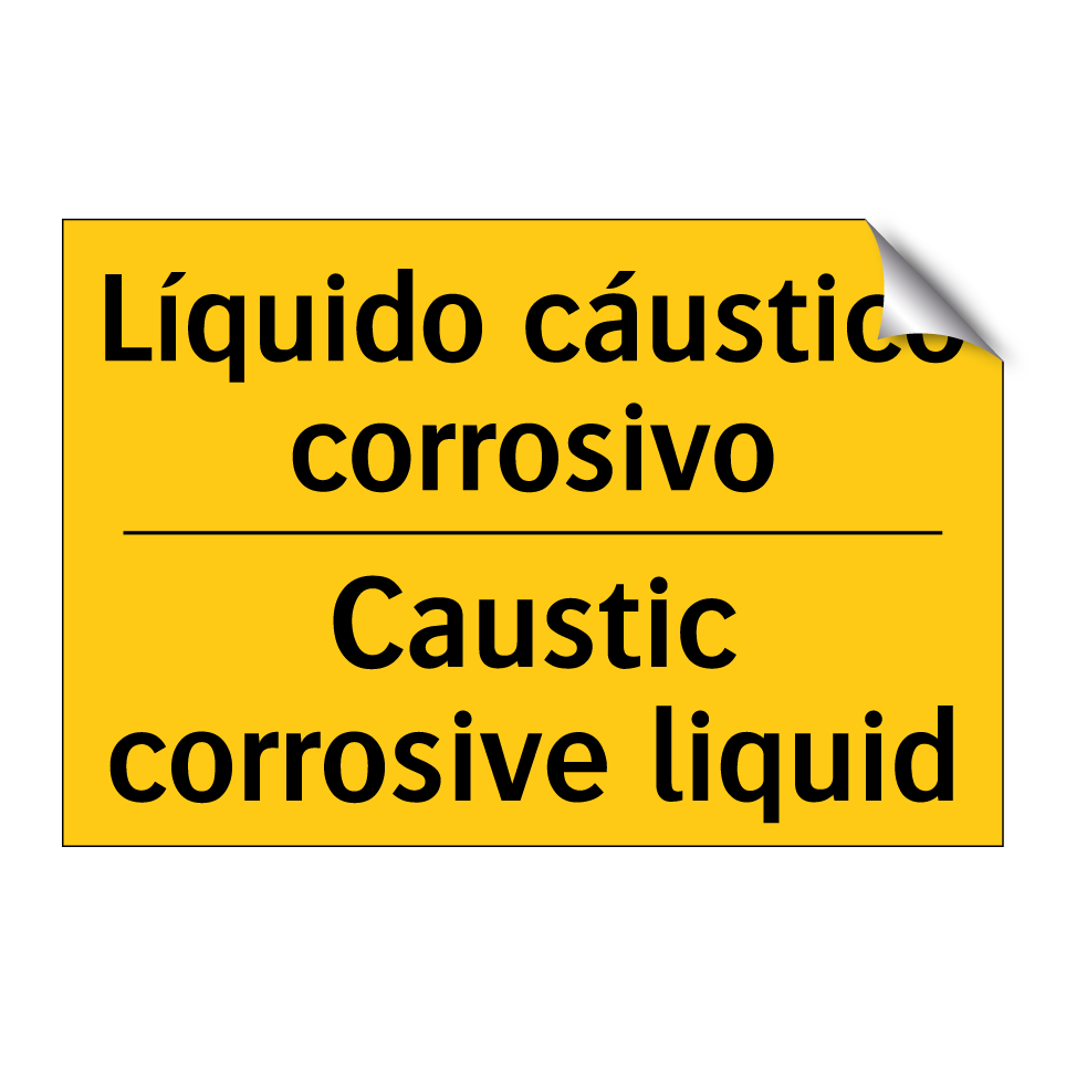 Líquido cáustico corrosivo - Caustic corrosive liquid