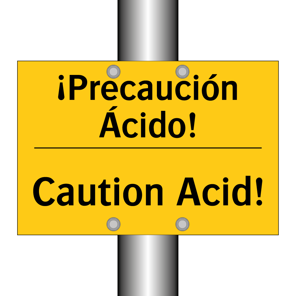 ¡Precaución Ácido! - Caution Acid!