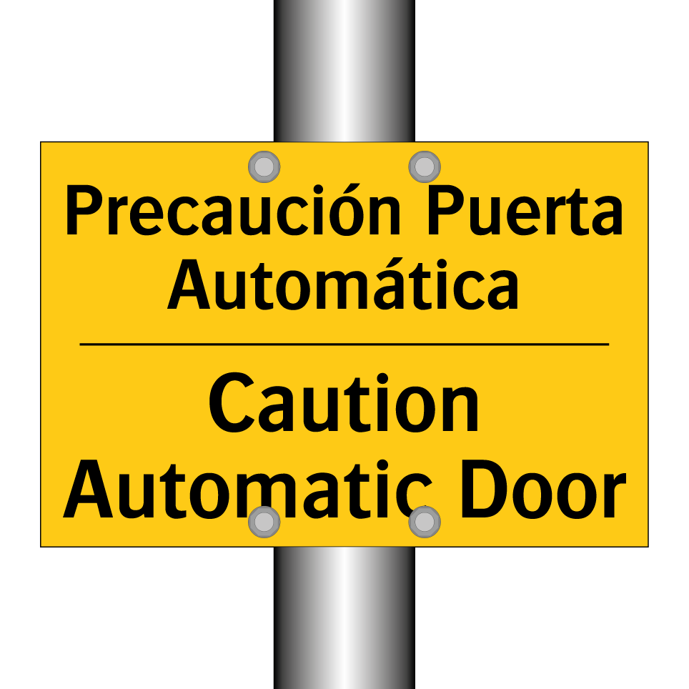 Precaución Puerta Automática - Caution Automatic Door