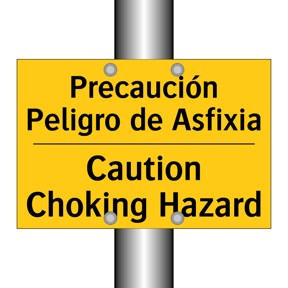 Precaución Peligro de Asfixia - Caution Choking Hazard