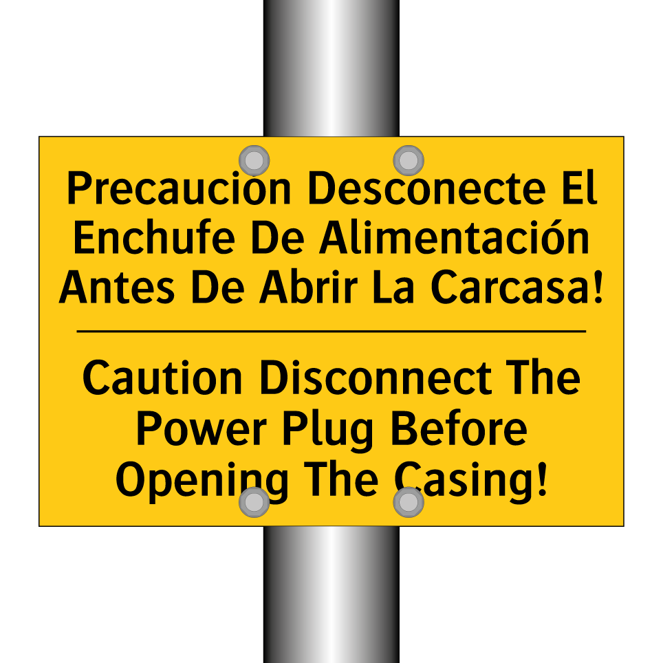 Precaución Desconecte El Enchufe De Alimentación Antes De Abrir La Carcasa! - Caution Disconnect The Power Plug Before Opening The Casing!