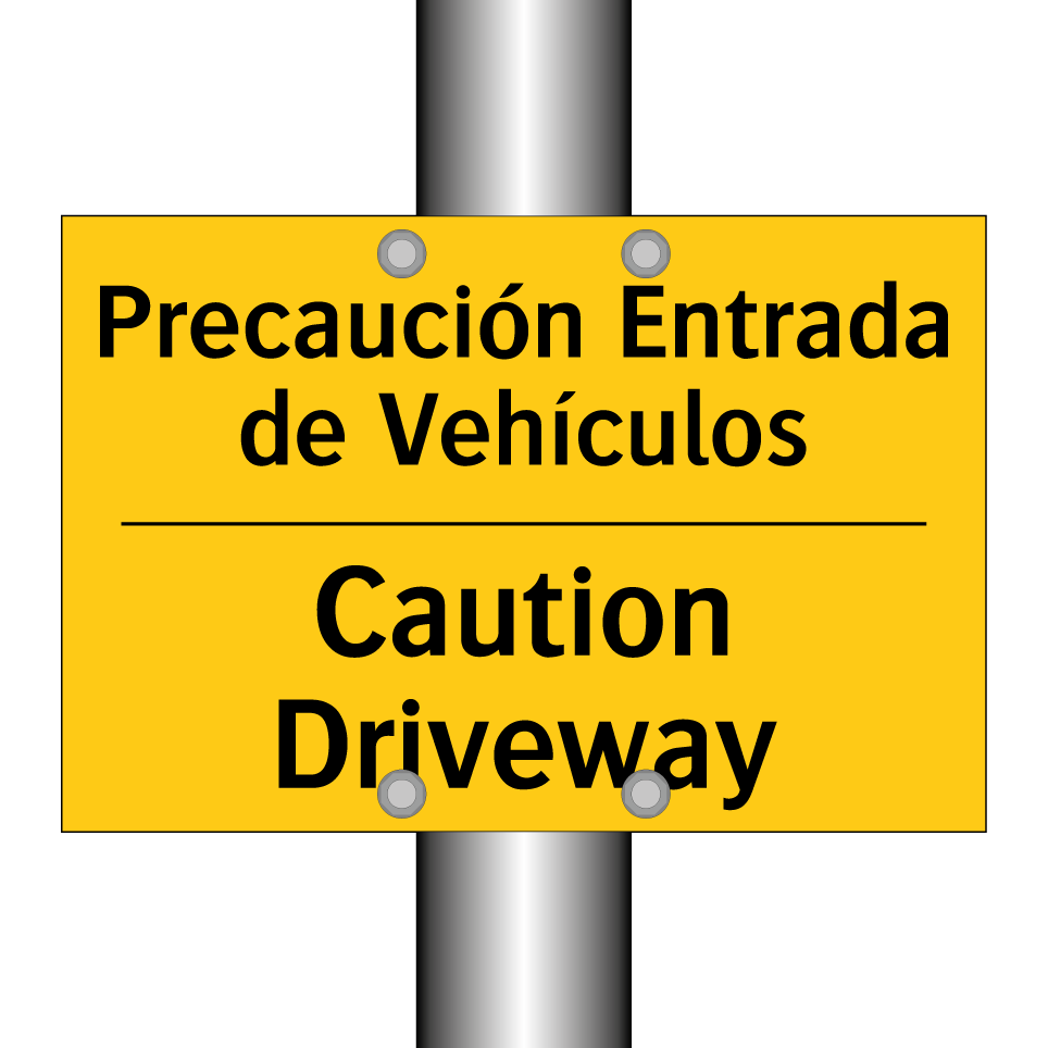 Precaución Entrada de Vehículos - Caution Driveway