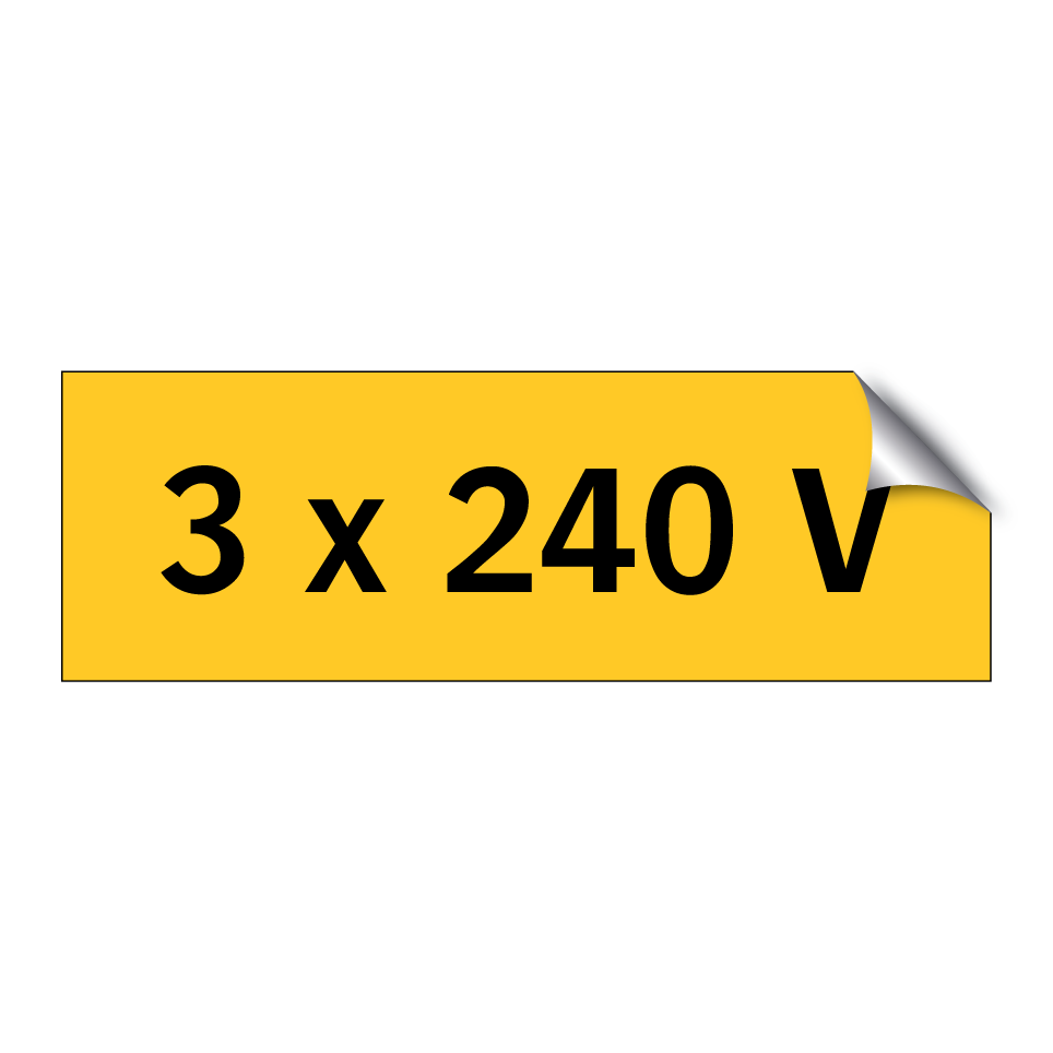 3 x 240 V