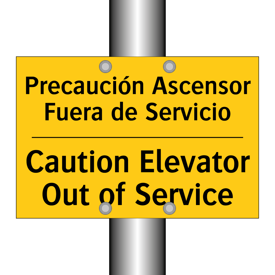 Precaución Ascensor Fuera de Servicio - Caution Elevator Out of Service