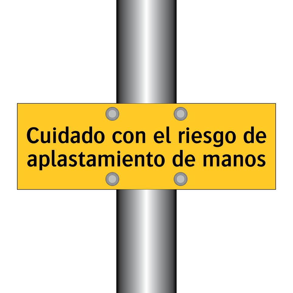 Cuidado con el riesgo de aplastamiento de manos