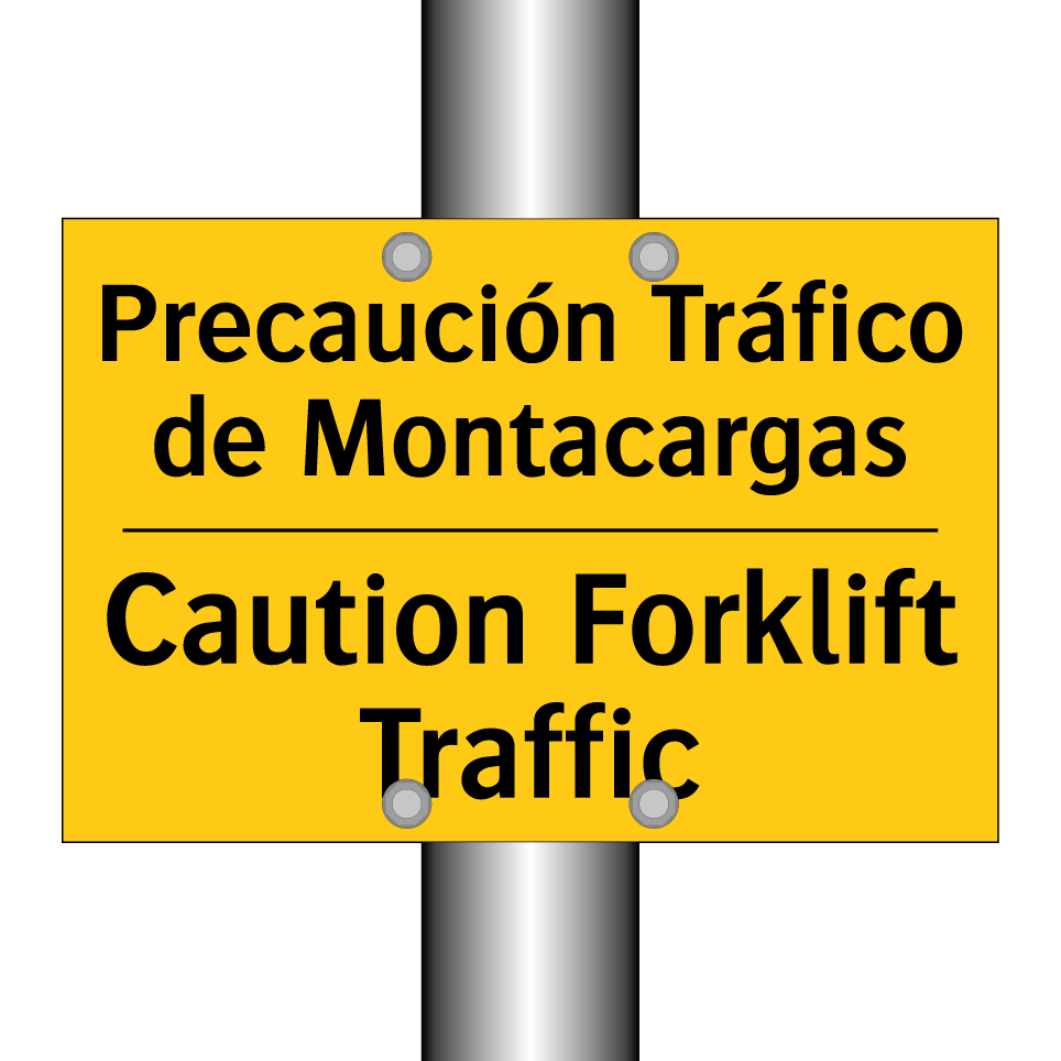 Precaución Tráfico de Montacargas - Caution Forklift Traffic