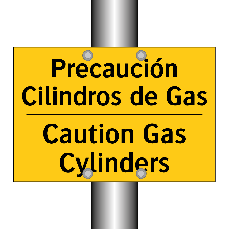 Precaución Cilindros de Gas - Caution Gas Cylinders